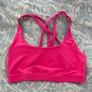 Lululemon Bright Pink Energy Sports Bra